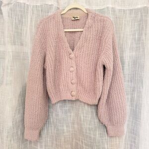 Women's Show Me Your Mumu Lilac Clemmie Cardi Sweater size Medium
